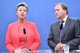 När riksdagen öppnar på tisdagen blir det klart vem som statsminister Stefan Löfven (S) ska sätta på stolen som arbetsmarknadsminister efter Ylva Johansson (S), som far till Bryssel och EU-kommissionen. Arkivbild.