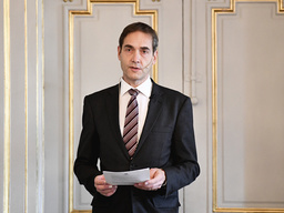 Svenska Akademiens ständige sekreterare Mats Malm vid tillkännagivandet. Arkivbild.