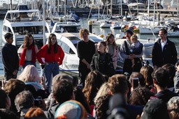 Greta Thunberg är på plats i Portugal.