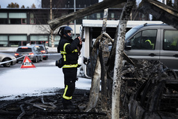 Branden inträffade i två carportlängor i Mariehemsområdet i Umeå.