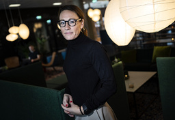Nicolina Fransson, vd techbolaget OmMej AB, intervjuad i samband med Nordic Female Investor Meetup på Studio i Malmö.