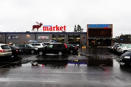 Ett köpcenter i Villmanstrand nära den finsk-ryska gränsen. Arkivbild