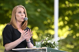 Centerpartiets partiledare Annie Lööf (C) talar under Almedalsveckan. Arkivbild