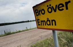 Flödena i Emån i Småland har under sommaren sjunkit till kritiska nivåer. Arkivbild.