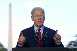 USA:s president Joe Biden vid ett tal i Vita huset den 1 augusti.
