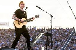 Britiske Ed Sheeran uppträdde i Köpenhamn i början av augusti, en vecka senare äntrar han Ullevis scen för två konserter. Arkivbild.