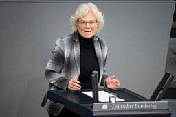 Minister for Defence of Germany Christine Lambrecht. Archive image.