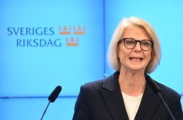 Elisabeth Svantesson (M) describes the opposition's budgets as very fragmented.