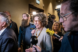 Birgitte Bonnesen, former CEO of Swedbank, is accused of gross fraud. Archive image.
