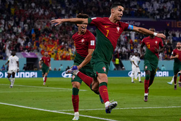 Cristiano Ronaldo's first men's football player to make goal in five World Cup playoffs.