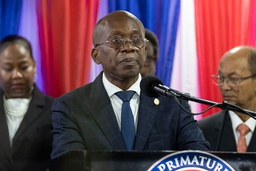 Haitis tillfälliga premiärminister Michel Patrick Boisvert.