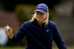 Maja Stark har börjat bra i LPGA-tourtävlingen i Kalifornien. Bild från i torsdags.