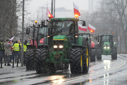 Polska bönder har protesterat mot ukrainsk import i flera månader. Arkivfoto.