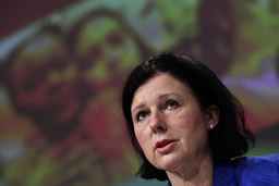 Vera Jourová är EU:s värderings- och öppenhetskommissionär. Arkivbild.