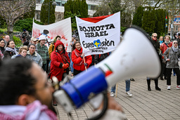 Hundratals danskar väntas anlända i Malmö på torsdagen för att demonstrera mot Israels deltagande i Eurovision. Arkivbild.