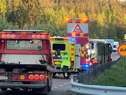 Olyckan inträffade söder om Hudiksvall.