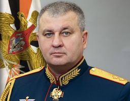 Gripne generallöjtnanten Vadim Sjamarin på en officiell bild från det ryska försvarsdepartementet. Arkivbild.