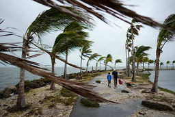 Blåsigt i Miami. Orkansäsongen i Atlanten väntas bli ovanligt intensiv. Arkivbild.