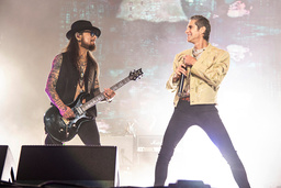 Jane's Addiction tar paus efter att Dave Navarro och Perry Farrell drabbat samman på scenen. Arkivbild.