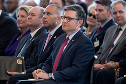 Representanthusets talman, republikanen Mike Johnson, på onsdagen.