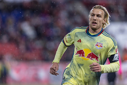 Emil Forsberg inledde målskyttet när hans New York Red Bulls besegrade Toronto FC med 4–1. Arkivbild.