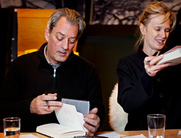 Paul Auster och Siri Hustvedt under ett besök i Oslo 2013. Arkivbild.