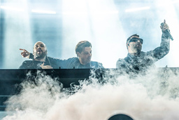 Steve Angello, Axwell, och Sebastian Ingrosso i Swedish House Mafia 2022. Nu gör Ingrosso en nysatsning som soloartist. Arkivbild.