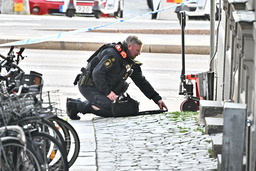 Nationella bombskyddet har genomfört en kontrollerad sprängning sedan en handgranat hittats i Gamla stan.