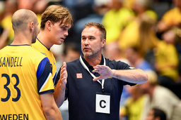 Nye förbundskapten Michael Apelgren fick en mardrömsstart i handbollslandslaget. Arkivbild.