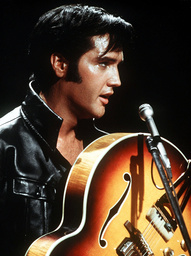 Elvis Presley stod på toppen 1968. Pressbild.