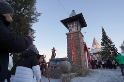 Snöbrist i finska Lappland får brittiska turister att rasa. Bilden är tagen i Rovaniemi den 4 december.