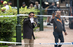 Salwan Momika och Salwan Majen under en demonstration i Malmö i september 2023. Arkivbild.