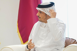 Qatars premiärminister Mohammed bin Abdulrahman bin Al-Thani. Arkivbild.