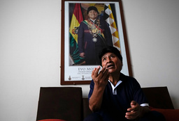 Bolivias tidigare president Evo Morales, på bild från i november.