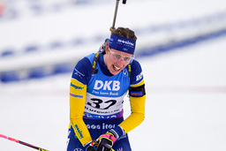 Elvira Öberg sköt bort Sveriges chans på pallplats i Ruhpolding. Arkivbild.