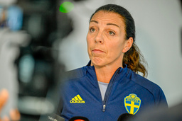 Andrea Möllerberg, sparkad generalsekreterare för Svenska fotbollförbundet. Arkivbild.