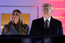 Donald Trump tillsammans med sin hustru Melania.