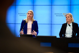 Socialdemokraternas utbildningspolitiska talesperson Åsa Westlund och partiledare Magdalena Andersson.