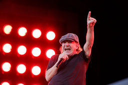 Brian Johnson i AC/DC. Arkivbild.