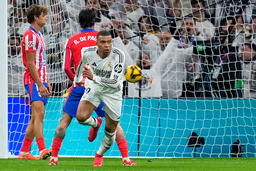 Real Madrid-stjärnan Kylian Mbappe satte 1–1 i La Liga-derbyt hemma mot Atlético Madrid, vilket även blev slutresultatet.