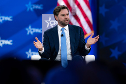 USA:s vicepresident JD Vance på CPAC-konferensen i Maryland.