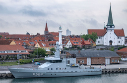 Hamnen i Bornholms största ort, Rönne. Arkivbild.