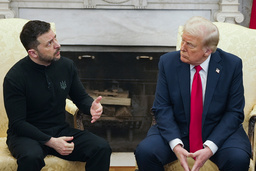 Ukrainas president Volodymyr Zelenskyj är på besök hos president Donald Trump i Vita huset.