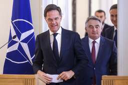 Natochefen Mark Rutte i Sarajevo.