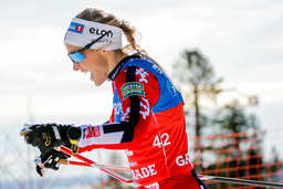 Norges Therese Johaug under världscuptävlingen i Holmenkollen.