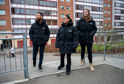Mahmoud Anara, Vania Eriksson och Natalie Cadjo har blivit välkända ansikten på Andersberg.